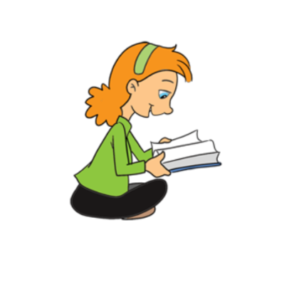 Cartoon Girl Reading Book - ClipArt Best