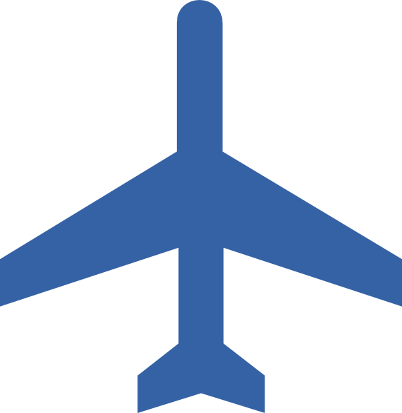 Blue Plane 3 clip art - vector clip art online, royalty free ...