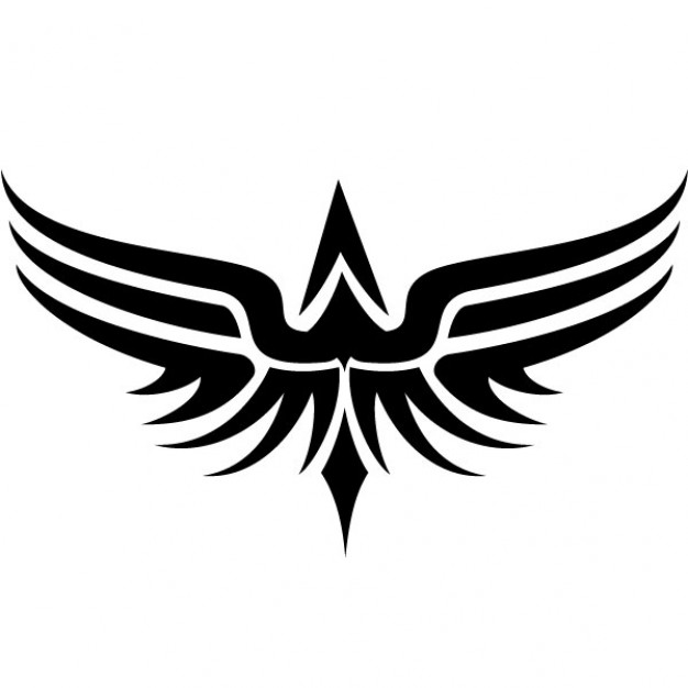 Tribal wings tattoo vector clip art | Download free Vector
