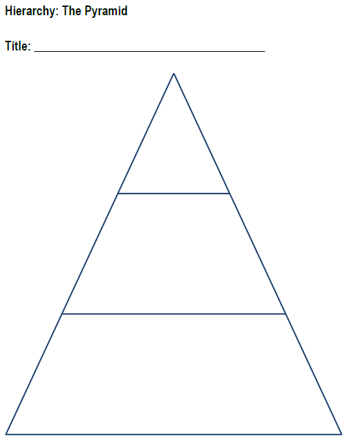 Blank Pyramid Charts - Free Printable Graphic Organizers for Teachers