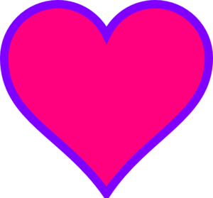 Magenta & Purple Heart clip art - vector clip art online, royalty ...
