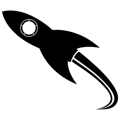 rocket ship clipart black and white - photo #21