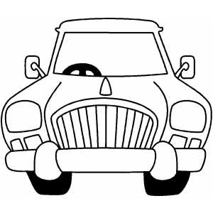 Car Front View Cartoon