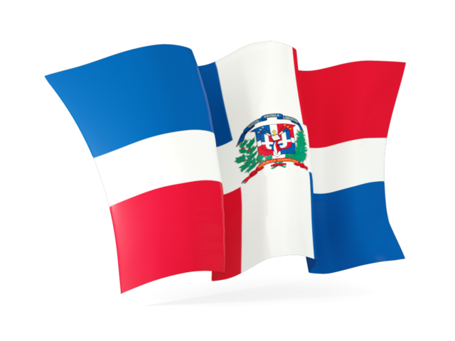 Waving flag. Download flag icon of Dominican Republic