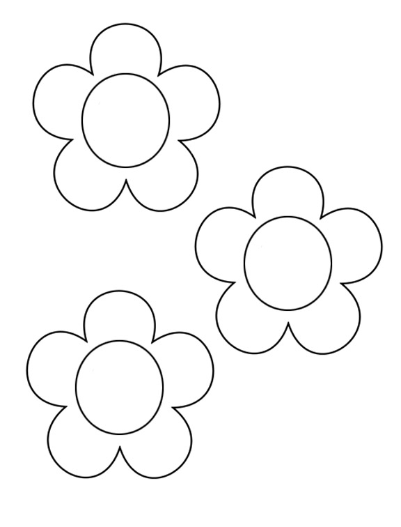 Printable flower template