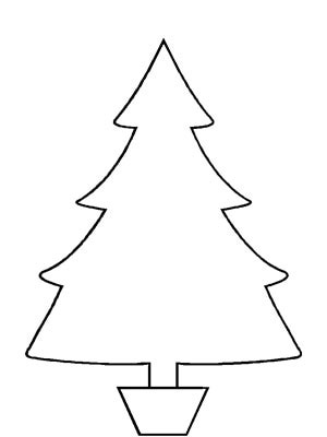Clip Art Christmas Tree Outline - Free Clipart Images