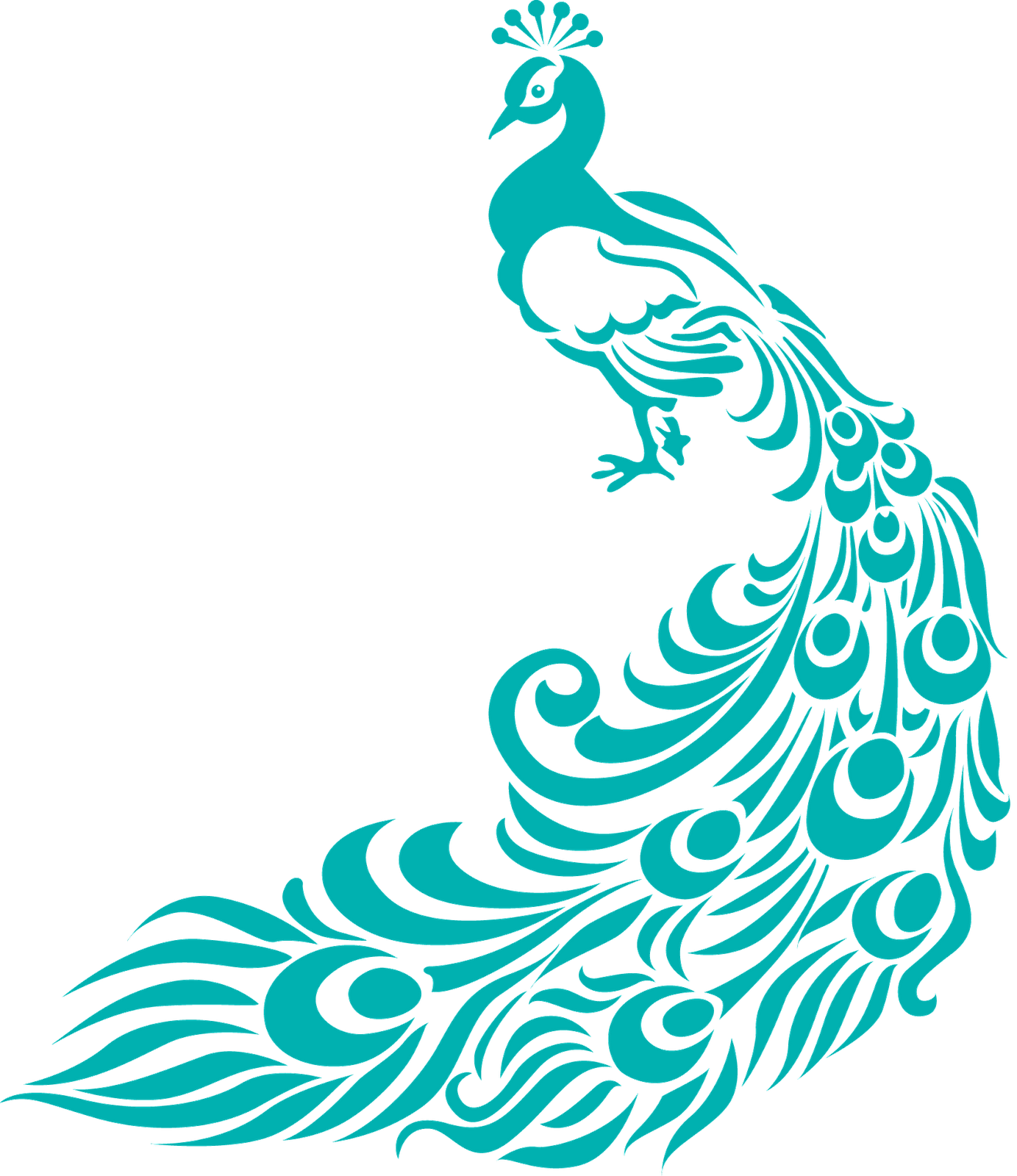 Images For > Simple Peacock Feather Designs