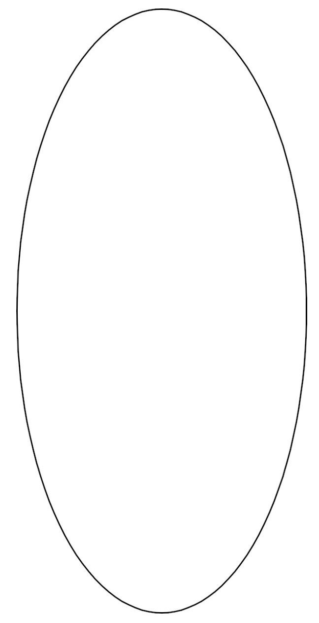 Oval Shape Stencil - Viewing Gallery