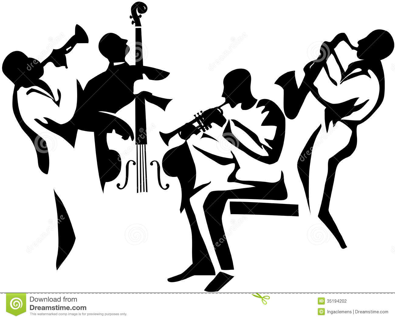 clip art jazz music player - photo #28