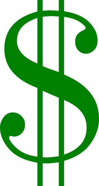 Dollar Bill Sign Clipart