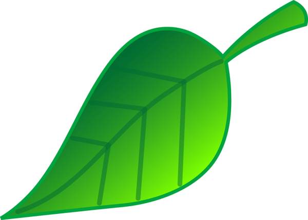 Green leaf clip art