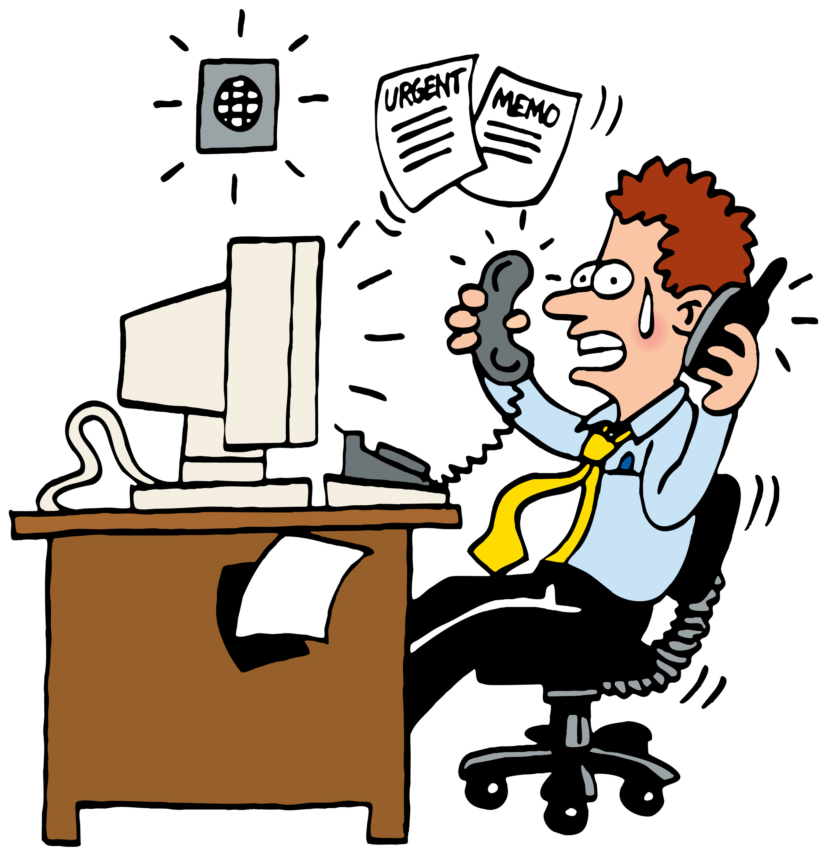 Stressed Person Clipart