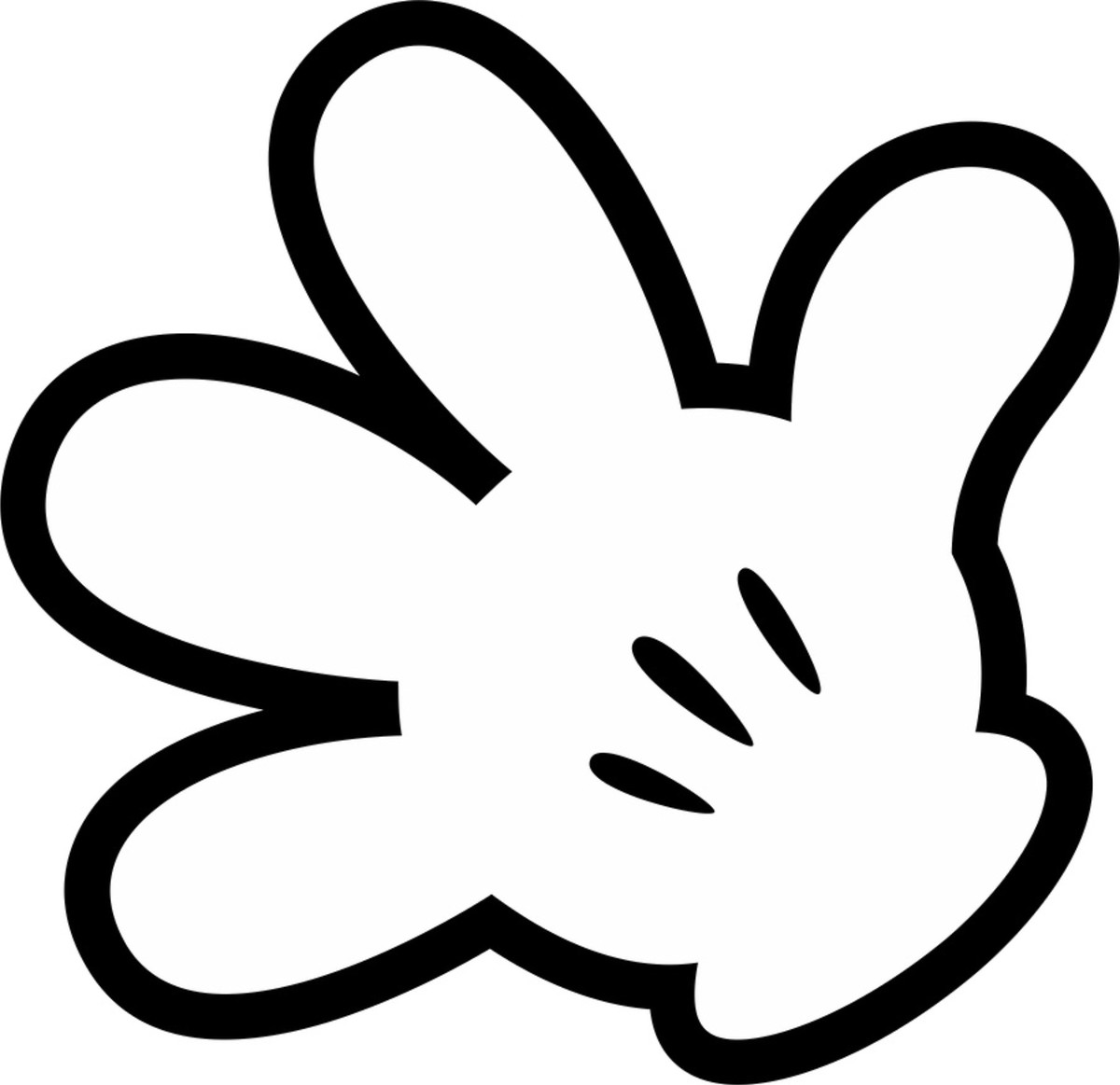 5 Best Images of Mickey Mouse Hand Printable - Mickey Mouse Gloves ...