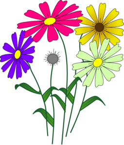 Flowers clip art for garden club sign | Garden club | Pinterest