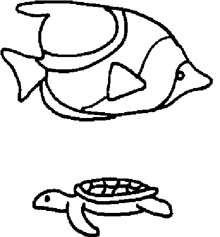 Outline Drawings Of Fish