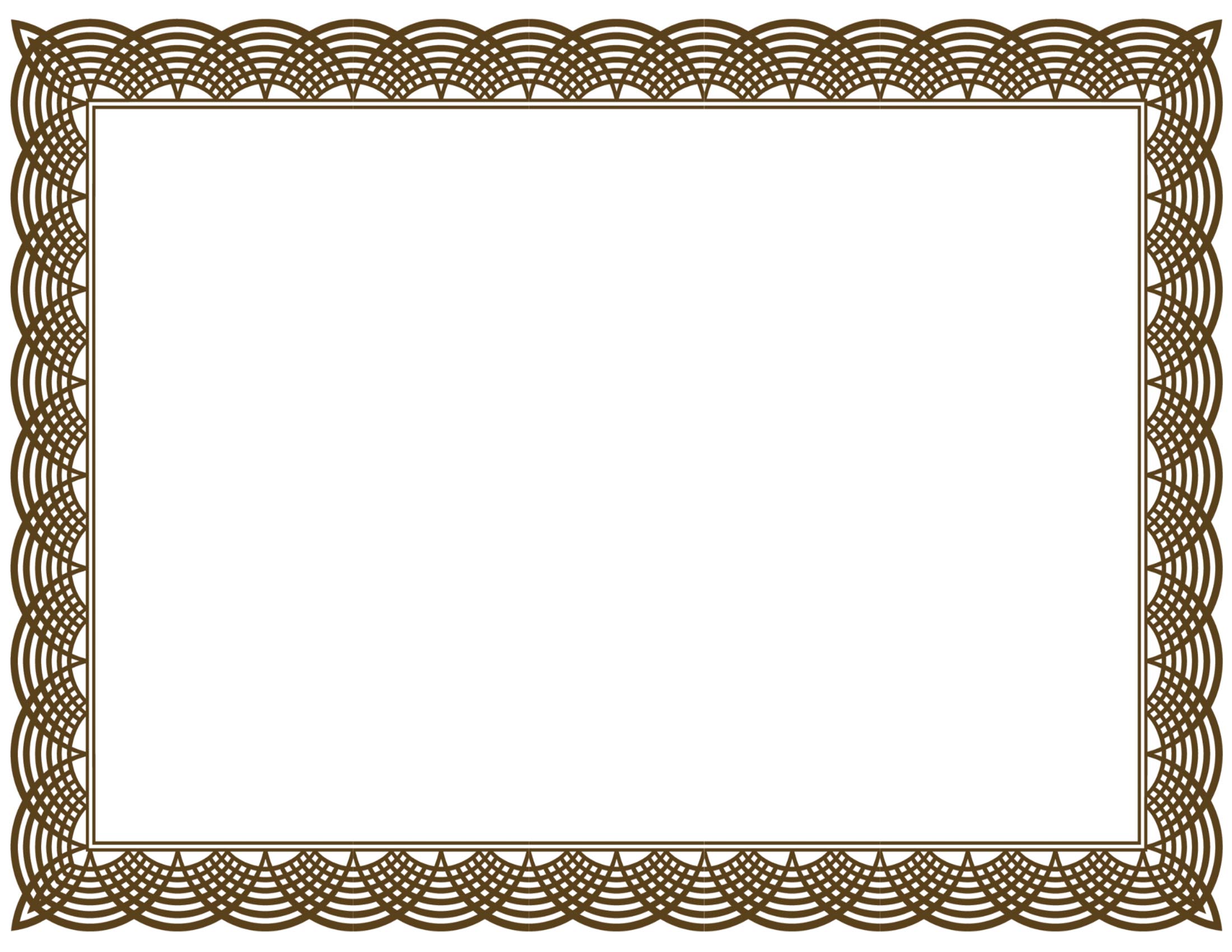 Certificate Border Templates | Mewarnai