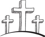 Wooden Cross Clipart Black And White - Free ...