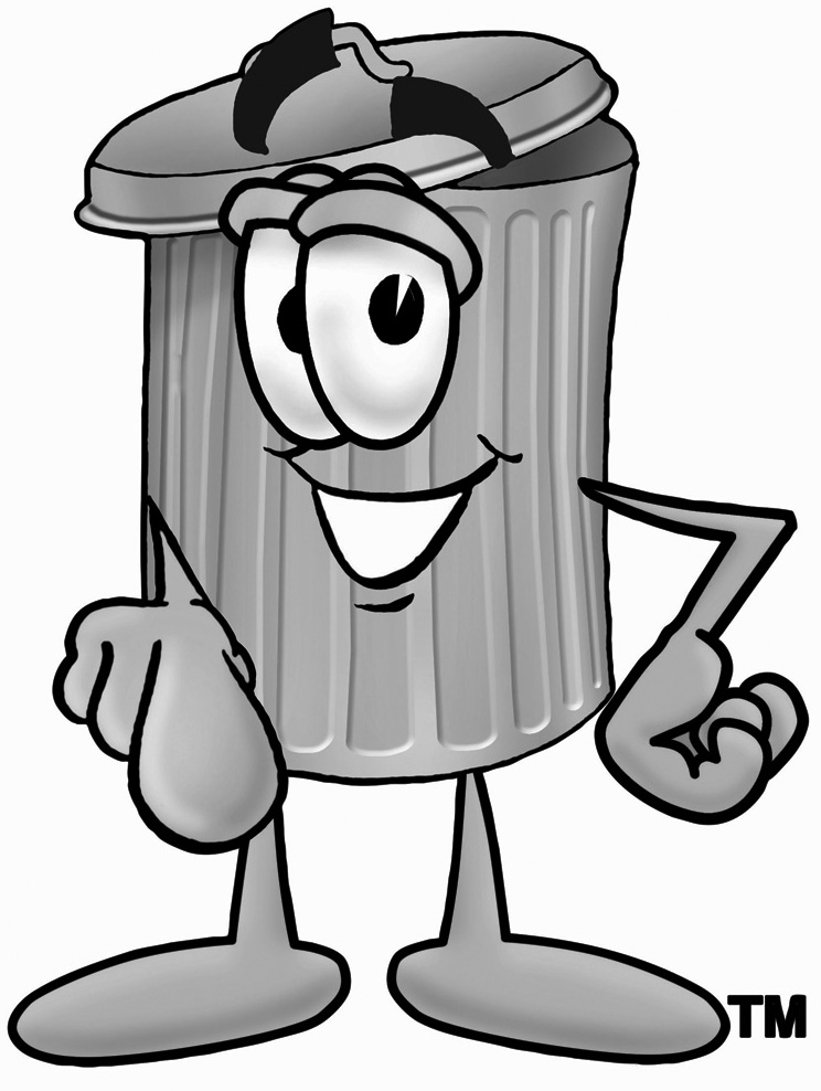 Vehicles For > Cartoon Trash Can Clipart