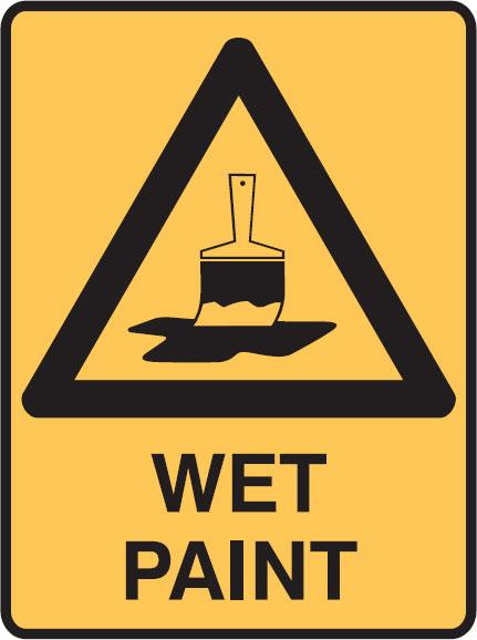 Warning Signs - Wet Paint - Safety Equipment Supplier - Seton ... 