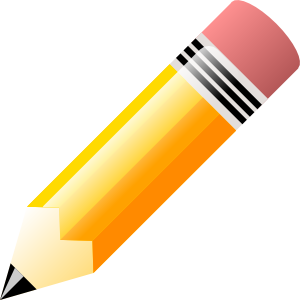 Pencil Writing On Paper Clipart - Free Clipart Images