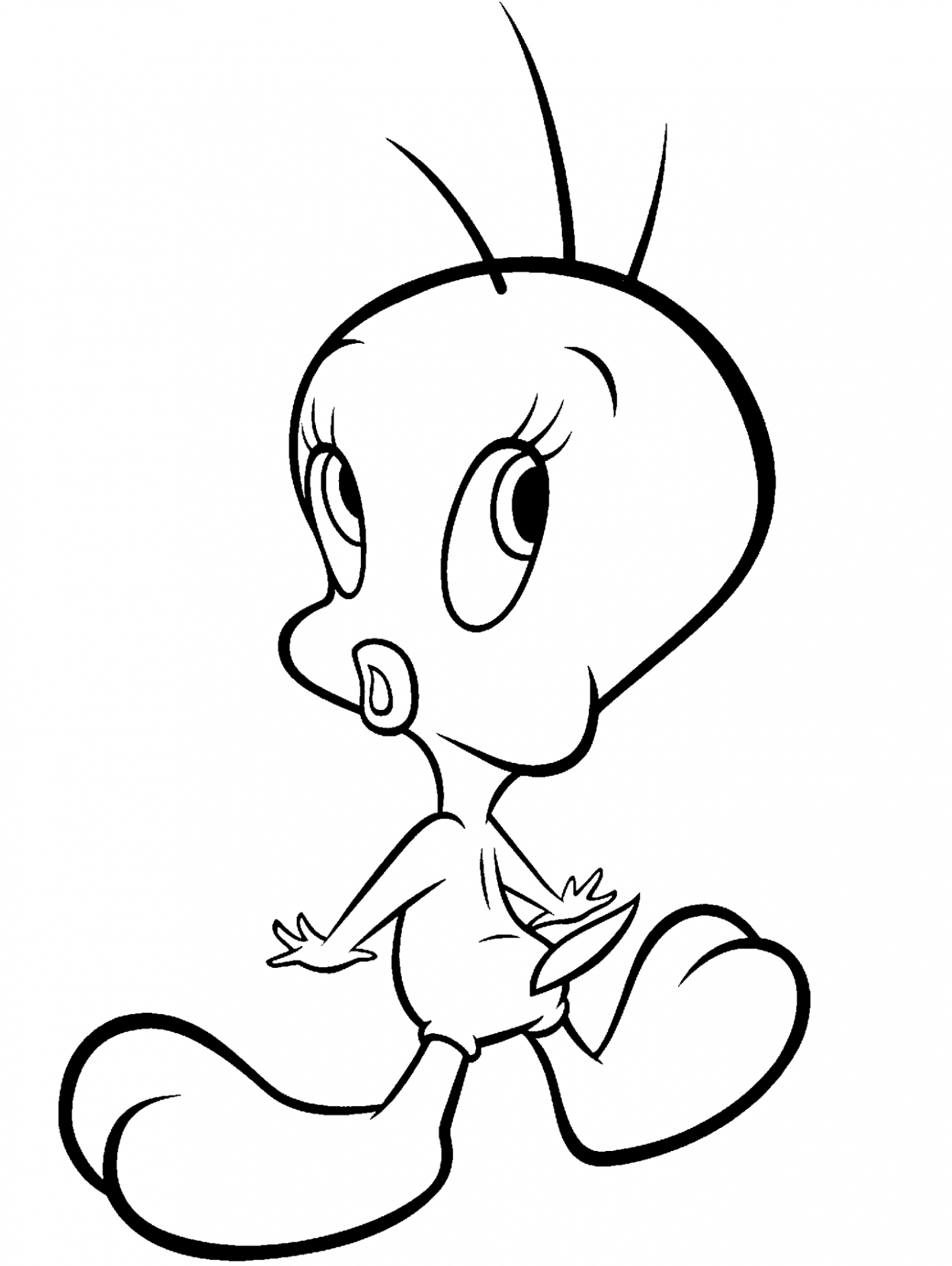 1,025 views Tweety bird coloring pages ginormasource kids