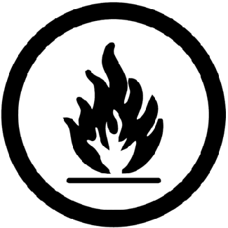 WHMIS Label, Class B - Flammable and Combustible Materials, 1 ...