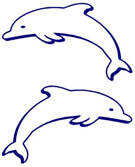 Outline Drawing Dolphin Hawaii Dermatology