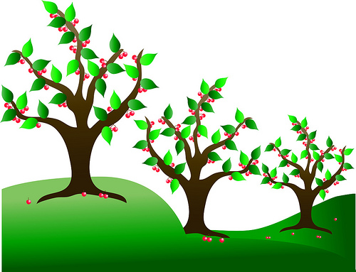 clipart of an apple tree - photo #48