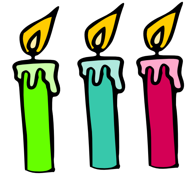 Birthday candles clipart