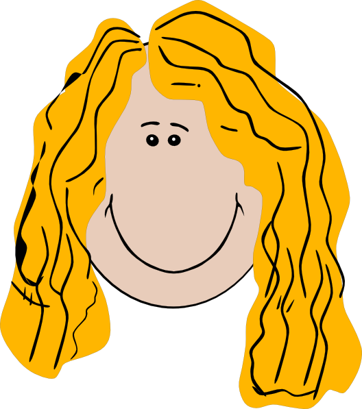 Clip Art Girl With Long Hair Clipart