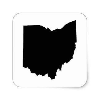 Ohio Outline Stickers | Zazzle