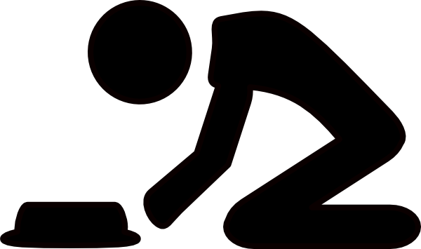 630 views Man kneeling down clipart