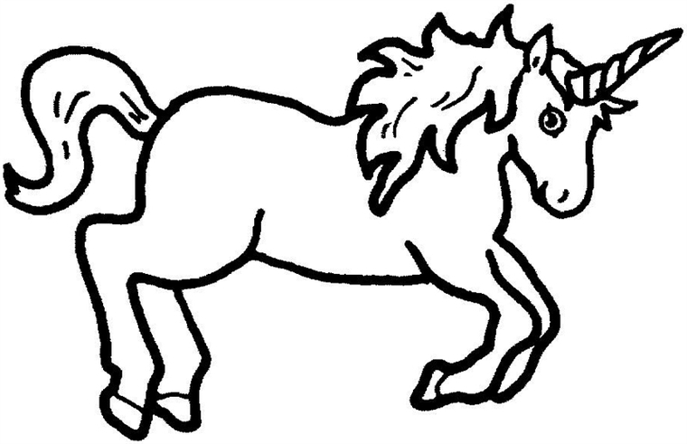 Unicorn Outline Clipart - Free to use Clip Art Resource