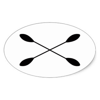 Cross Paddles Stickers | Zazzle