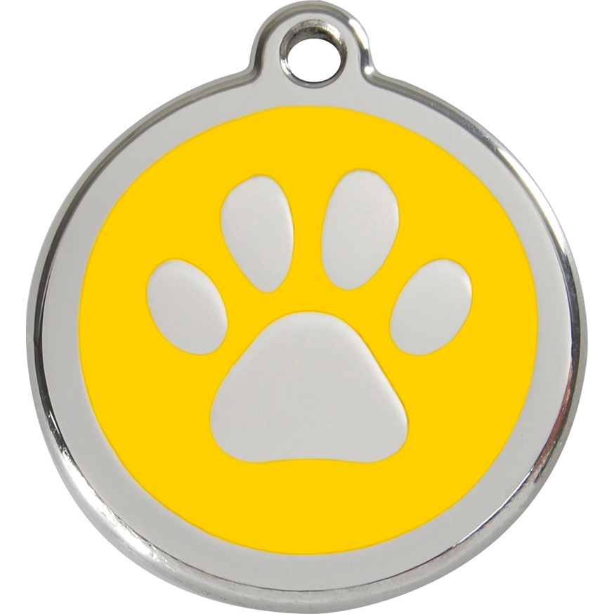 Dog ID Tag | Red Dingo Dog Tags | Dog Pawprint :: Hip Hound
