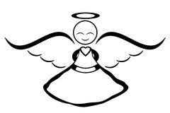 Angel Clip Art Black and White – Clipart Free Download