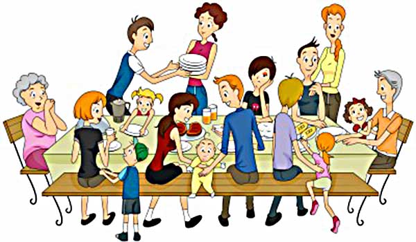 Friends Gathering Clipart