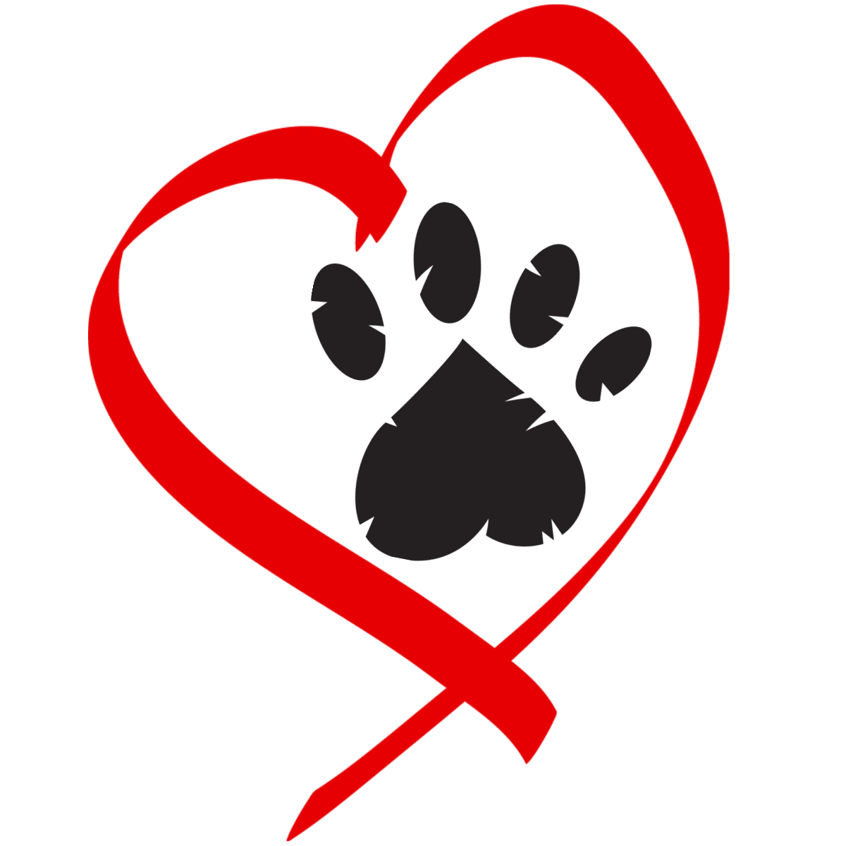 Dog heart clip art