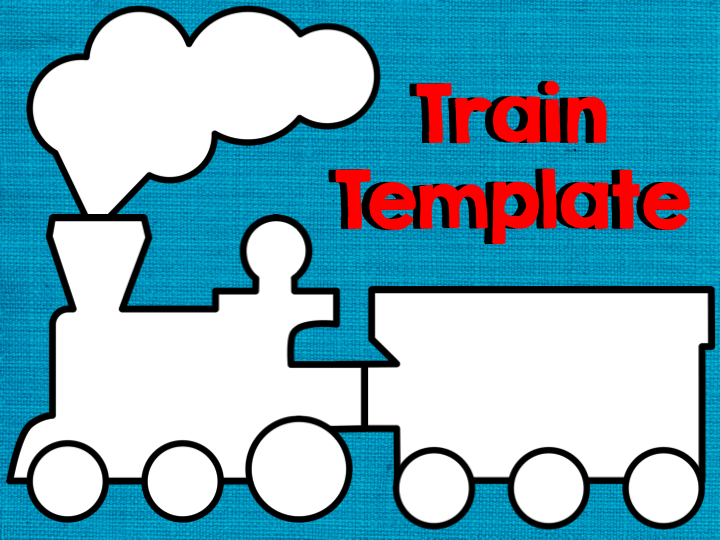 Best Photos Of Train Cut Out Template Preschool Shape Train 
