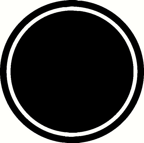 Dark Double Circle with Border Vinyl Decal | Shapes Vinyl Decals