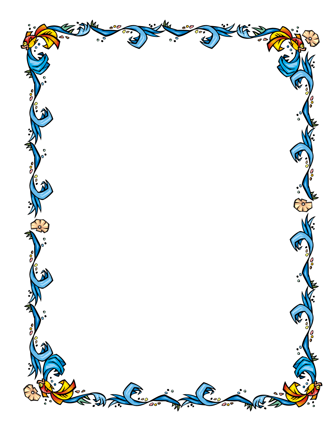 Sample Floral Portrait Border