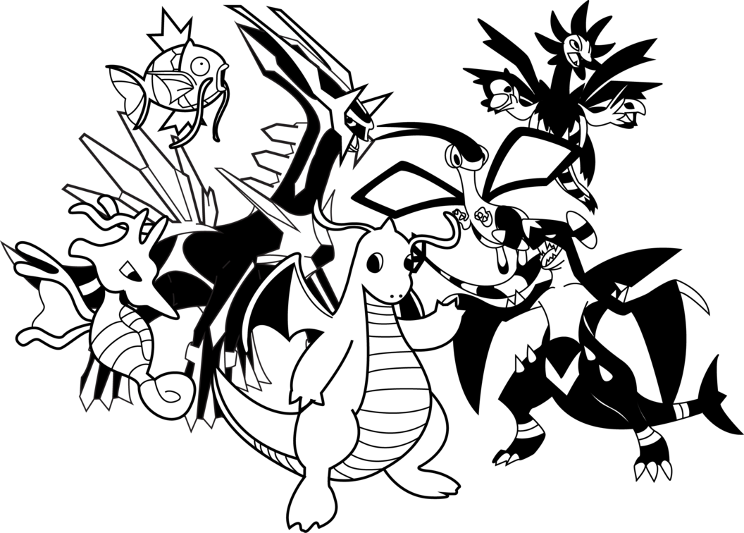 Dragon Fun (Black and White)