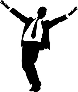 Success Clipart Image - Happy Businessman