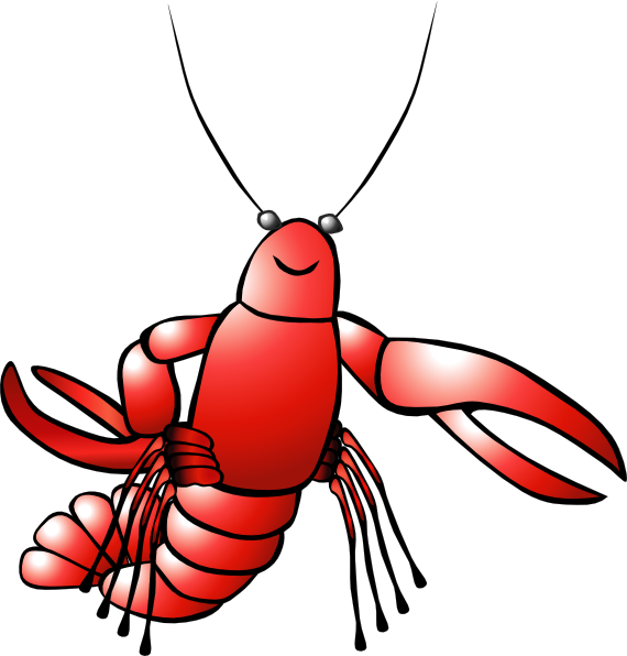 Crawfish 1 Clip Art - vector clip art online, royalty ...