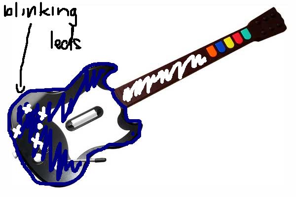 Guitar Hero Modding (painting and LEDs) - Penny Arcade Forums