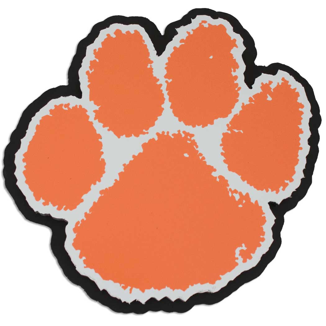 Clemson Tiger Paw Clip Art Picture