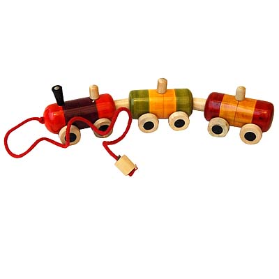 Wooden Pull Toy Train - Buy Online with Best Prices @ Shopping.