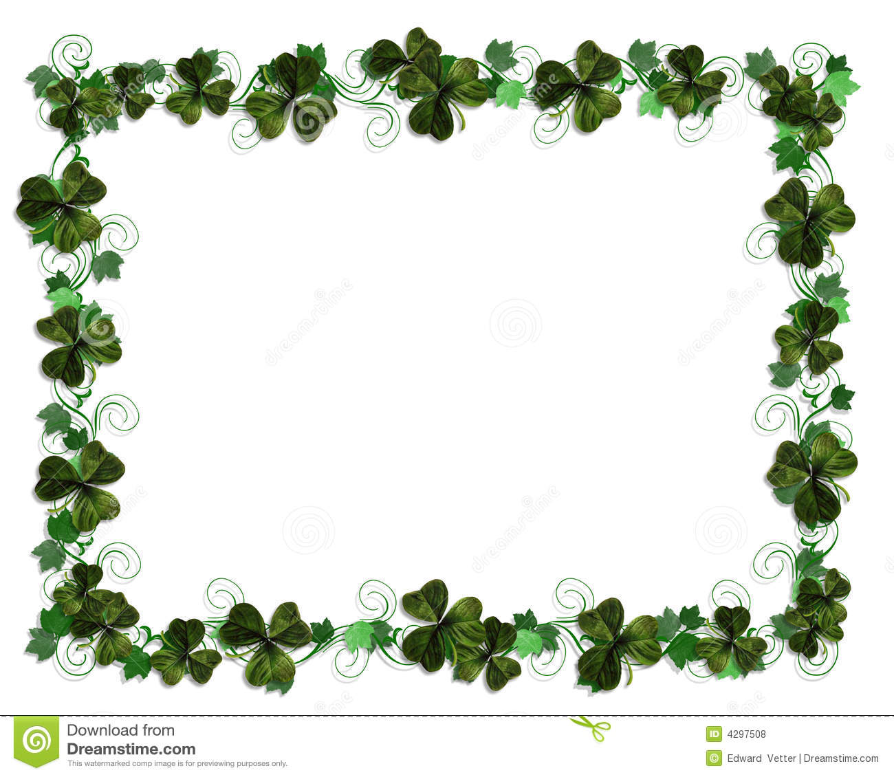 free clip art borders shamrocks - photo #15