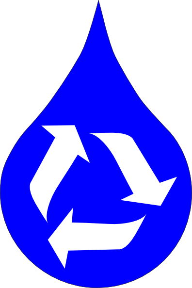 Ksd Recycle Water Blue clip art - vector clip art online, royalty ...