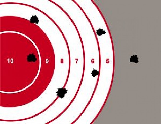 Target with bullet holes | Download free Photos
